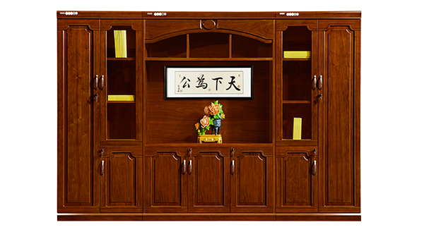 胡桃色書柜